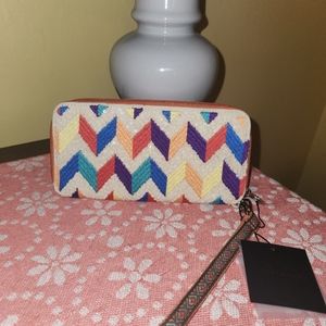 America & Beyond Embellished Continental Wallet